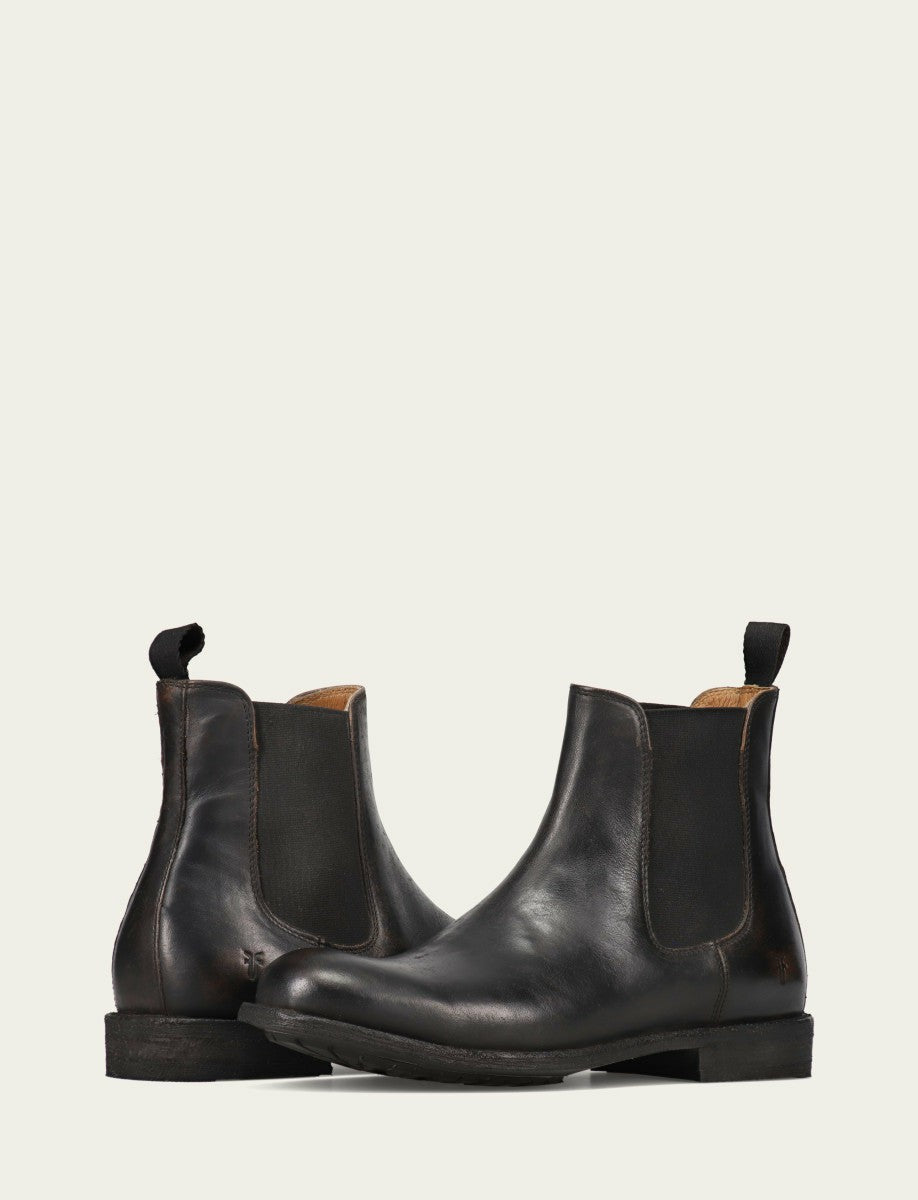 FRYE Men's Antique Black Tyler Flex Chelsea Boots
