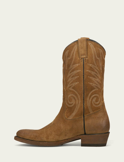 FRYE Men's Mushroom Grady Vintage Stitch Western Boots