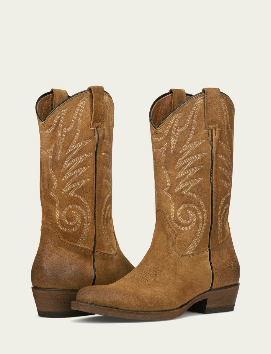 FRYE Men's Mushroom Grady Vintage Stitch Western Boots