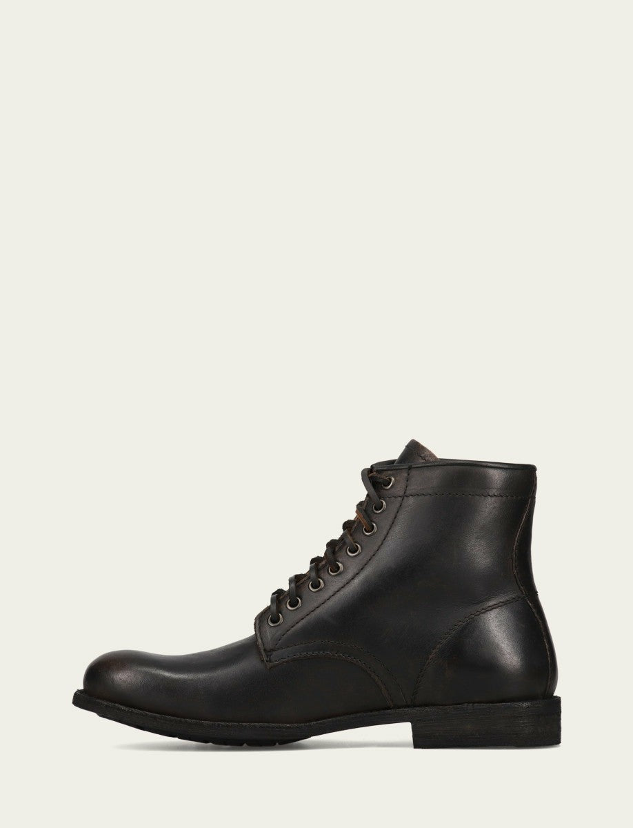 FRYE Men's Antiqued Black Tyler Flex Lace Up Boots