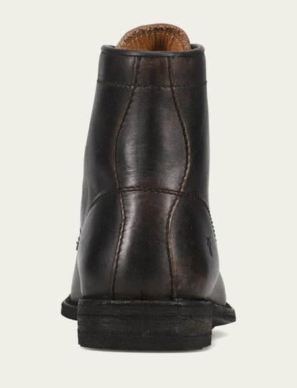 FRYE Men's Antiqued Black Tyler Flex Lace Up Boots