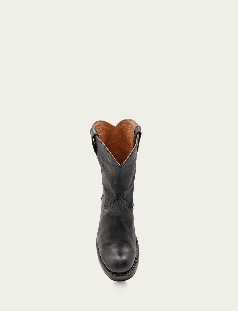 FRYE Men's Black Duke Roper Boots