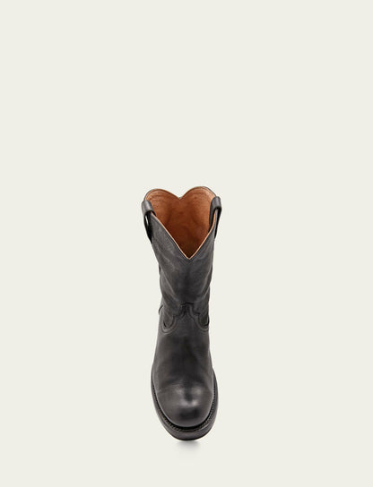 FRYE Men's Black Duke Roper Boots