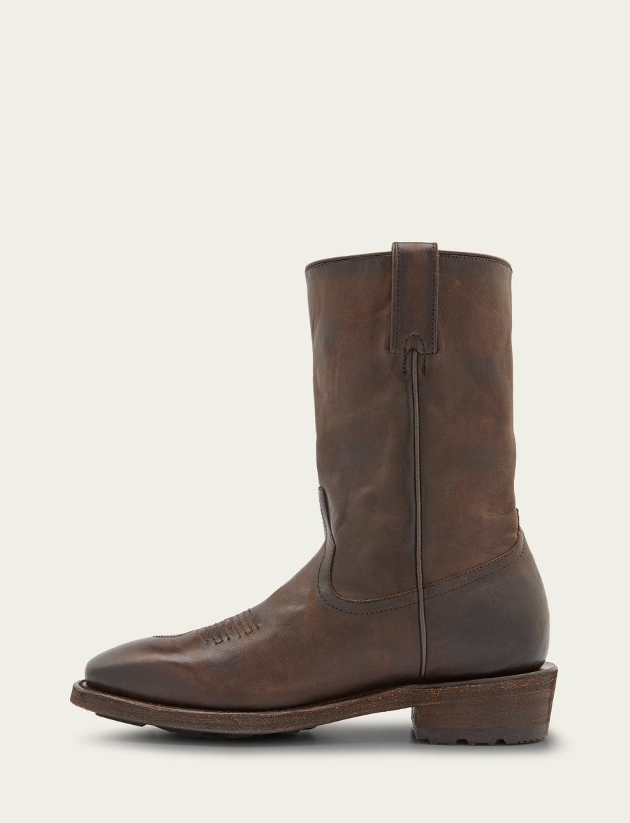 FRYE Men's Chocolate Nash Roper Western Boots