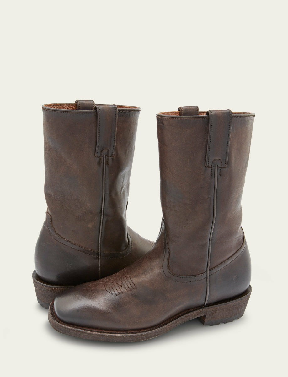 FRYE Men's Chocolate Nash Roper Western Boots