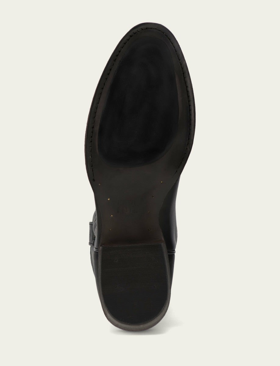 FRYE Men's Black Grady Vintage Stitch Western Boots
