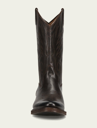 FRYE Men's Chocolate Grady Vintage Stitch Western Boots