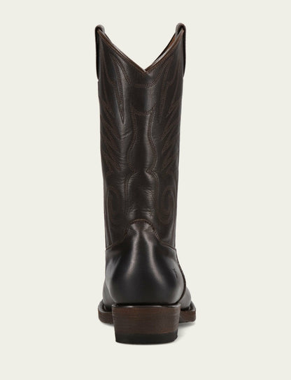FRYE Men's Chocolate Grady Vintage Stitch Western Boots