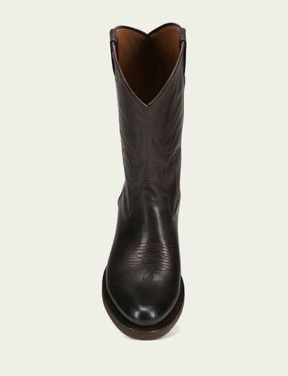 FRYE Men's Chocolate Grady Vintage Stitch Western Boots