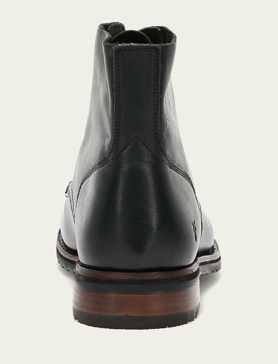 FRYE Men's Black Barrett Lace Up Boots