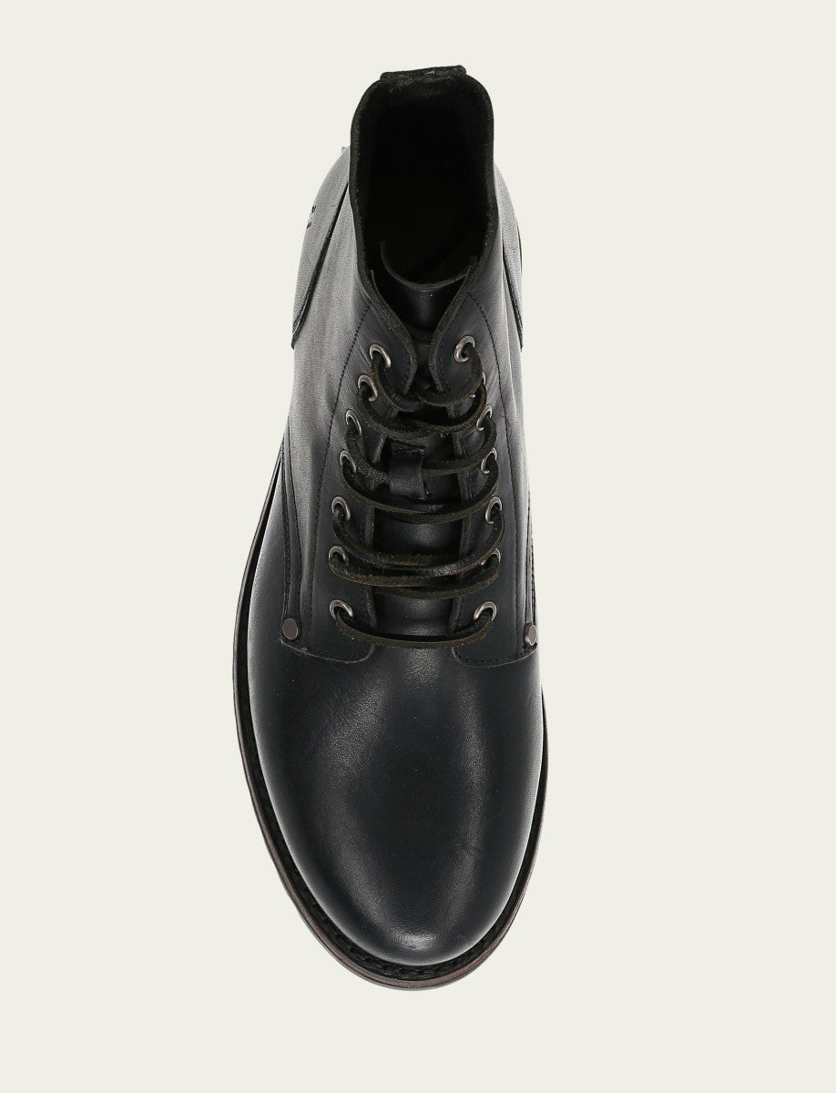 FRYE Men's Black Barrett Lace Up Boots