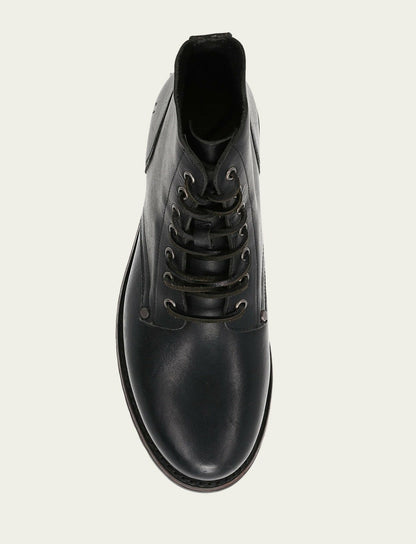 FRYE Men's Black Barrett Lace Up Boots