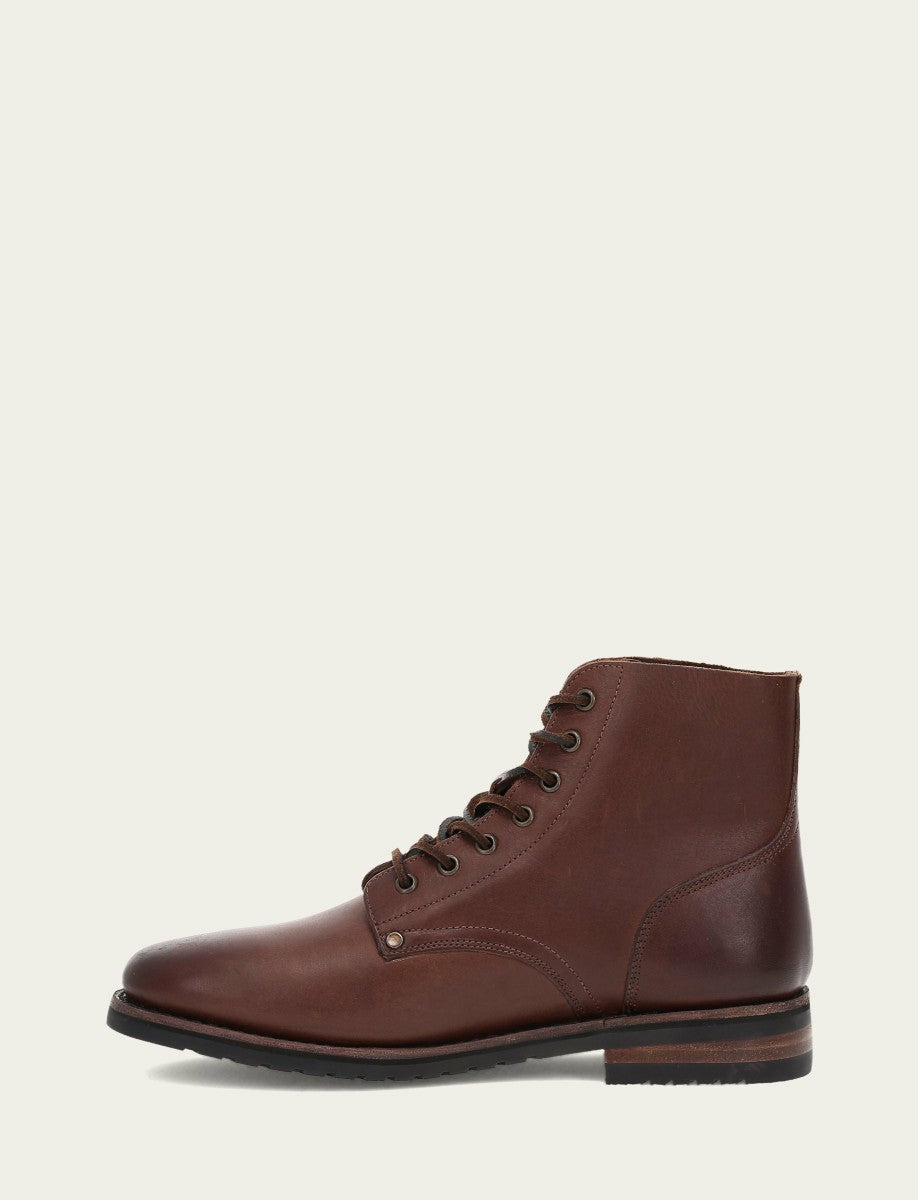 FRYE Men's Cognac Barrett Lace Up Boots