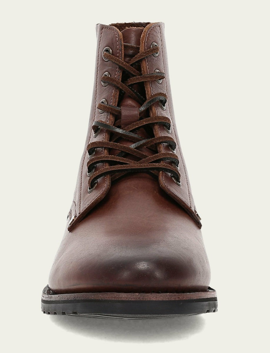 FRYE Men's Cognac Barrett Lace Up Boots