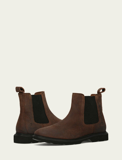 FRYE Men's Dark Walnut Connor Chelsea Boot