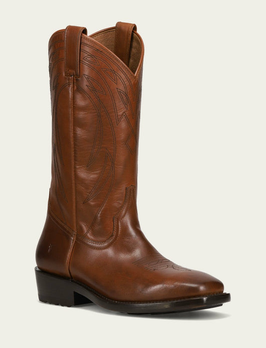 FRYE Men's Caramel Nash Deco Stitch Pull On Boots