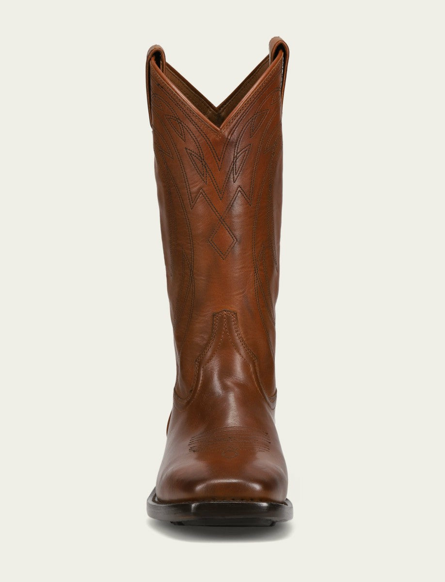 FRYE Men's Caramel Nash Deco Stitch Pull On Boots