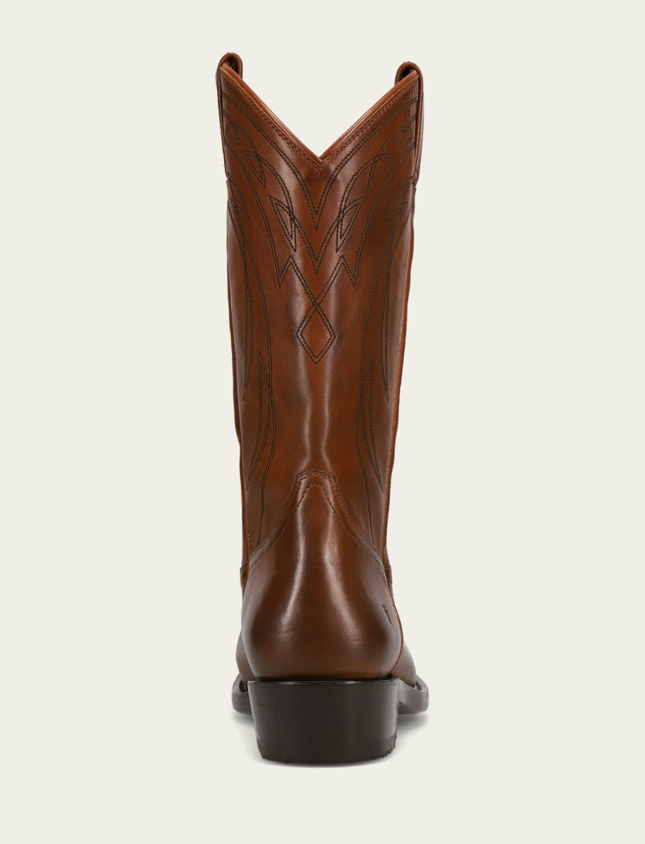 FRYE Men's Caramel Nash Deco Stitch Pull On Boots