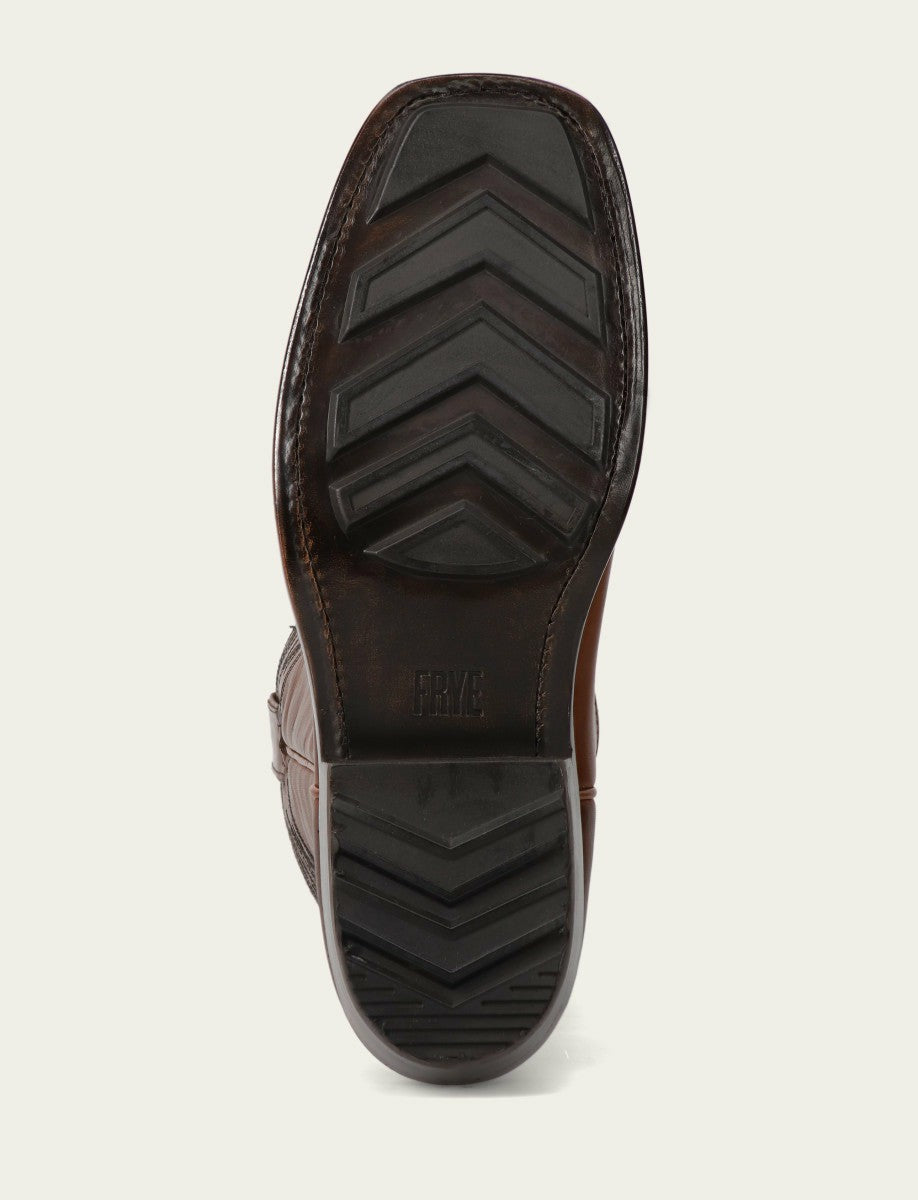 FRYE Men's Caramel Nash Deco Stitch Pull On Boots