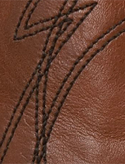 FRYE Men's Caramel Nash Deco Stitch Pull On Boots