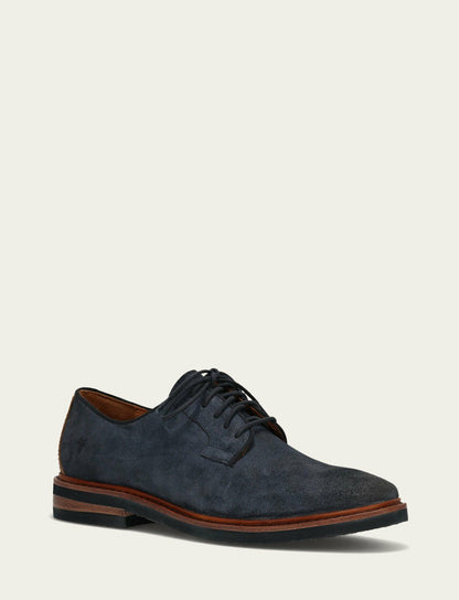 FRYE Men’s Midnight Blue Paul Oxford Lite Leather Casual Dress Shoes