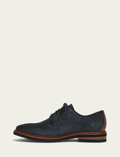 FRYE Men’s Midnight Blue Paul Oxford Lite Leather Casual Dress Shoes