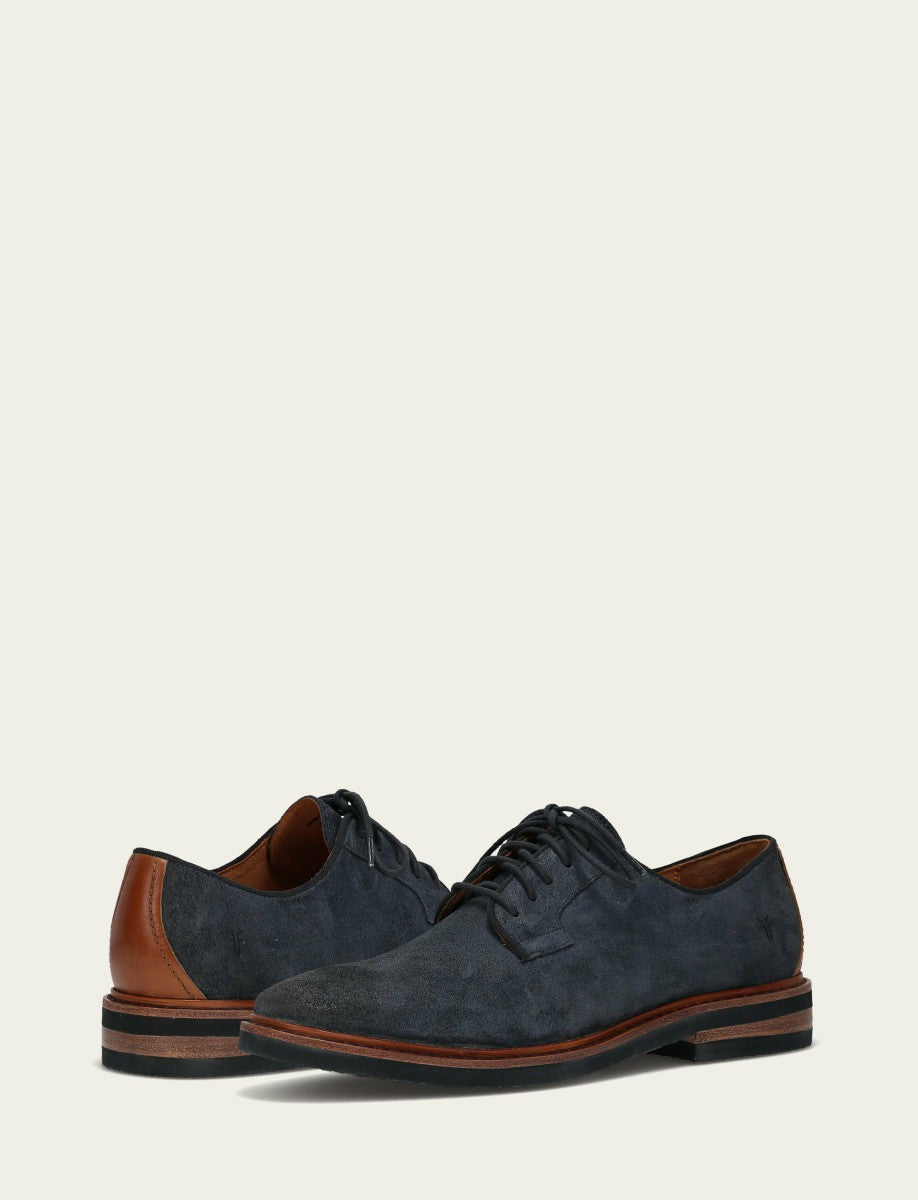 FRYE Men’s Midnight Blue Paul Oxford Lite Leather Casual Dress Shoes