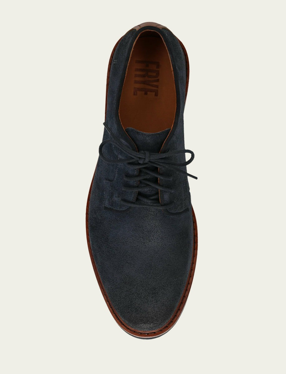 FRYE Men’s Midnight Blue Paul Oxford Lite Leather Casual Dress Shoes