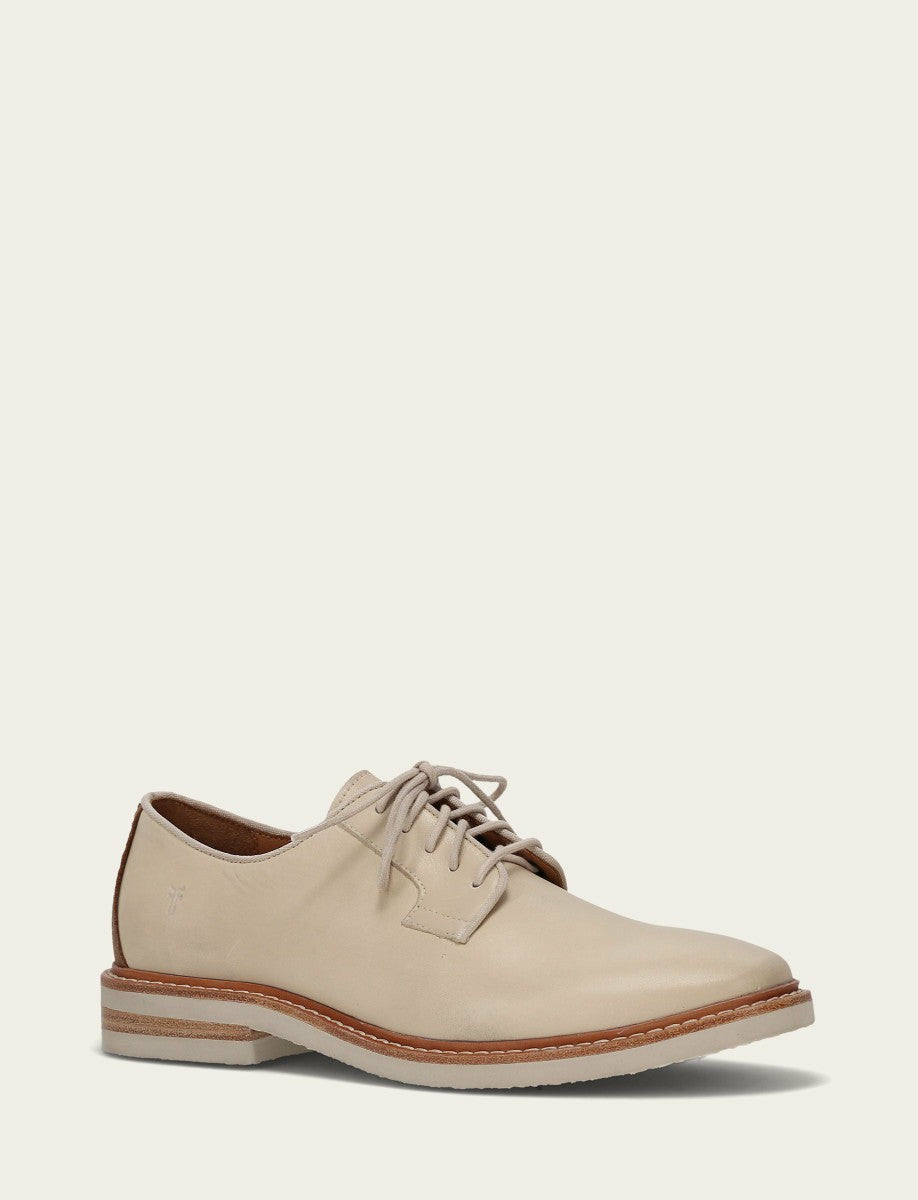 FRYE Men’s Beige Paul Oxford Lite Leather Casual Dress Shoes