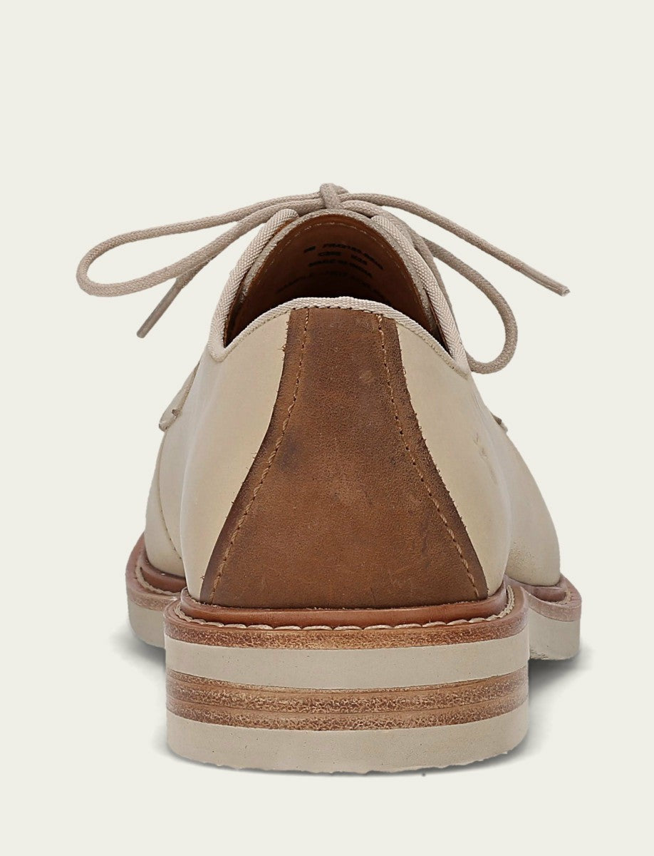 FRYE Men’s Beige Paul Oxford Lite Leather Casual Dress Shoes