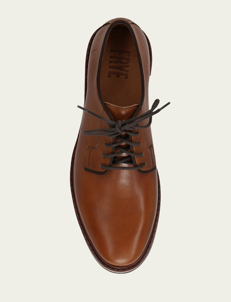 FRYE Men’s Caramel Paul Oxford Lite Leather Casual Dress Shoes