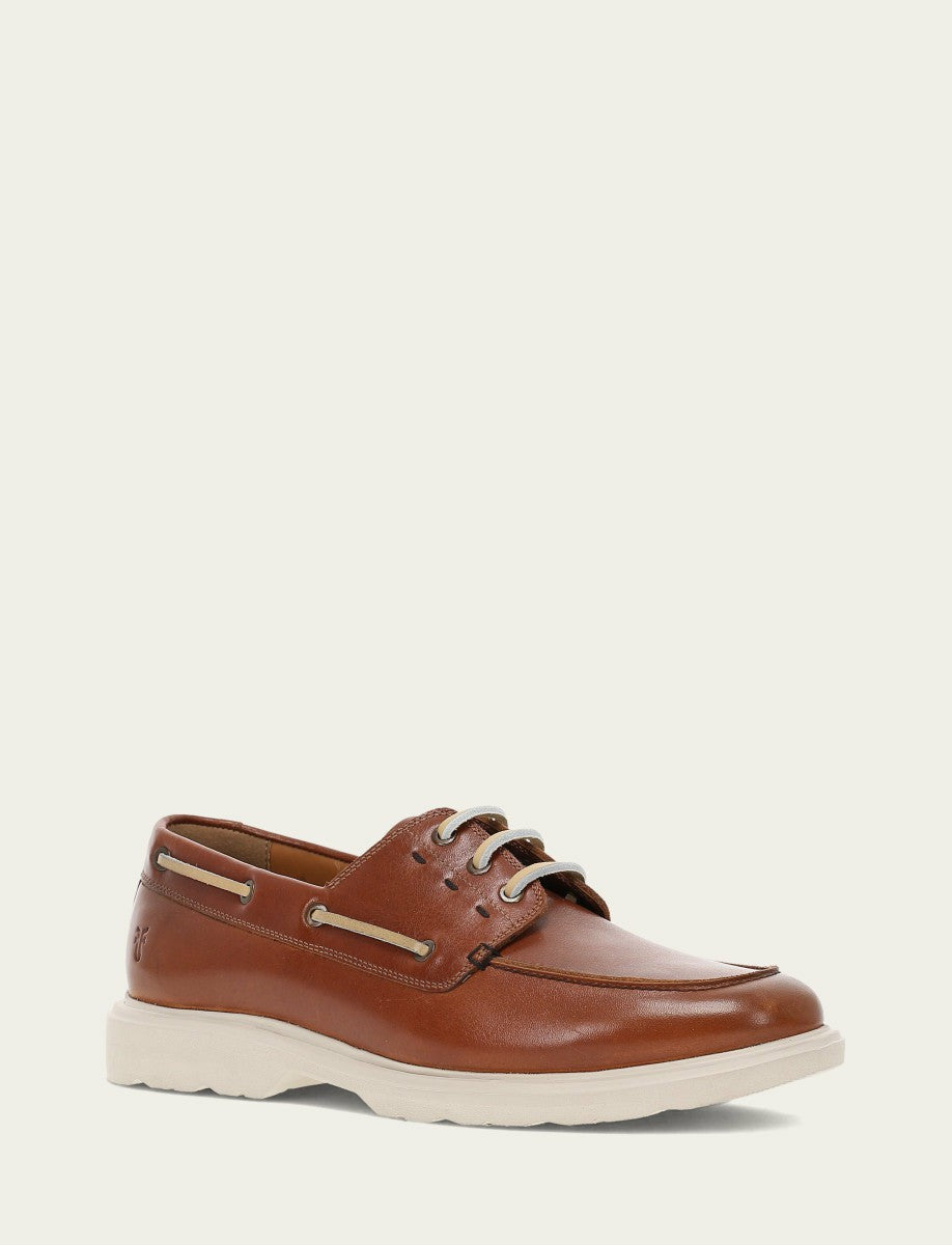 FRYE Men's Caramel Connor Boat Shoe