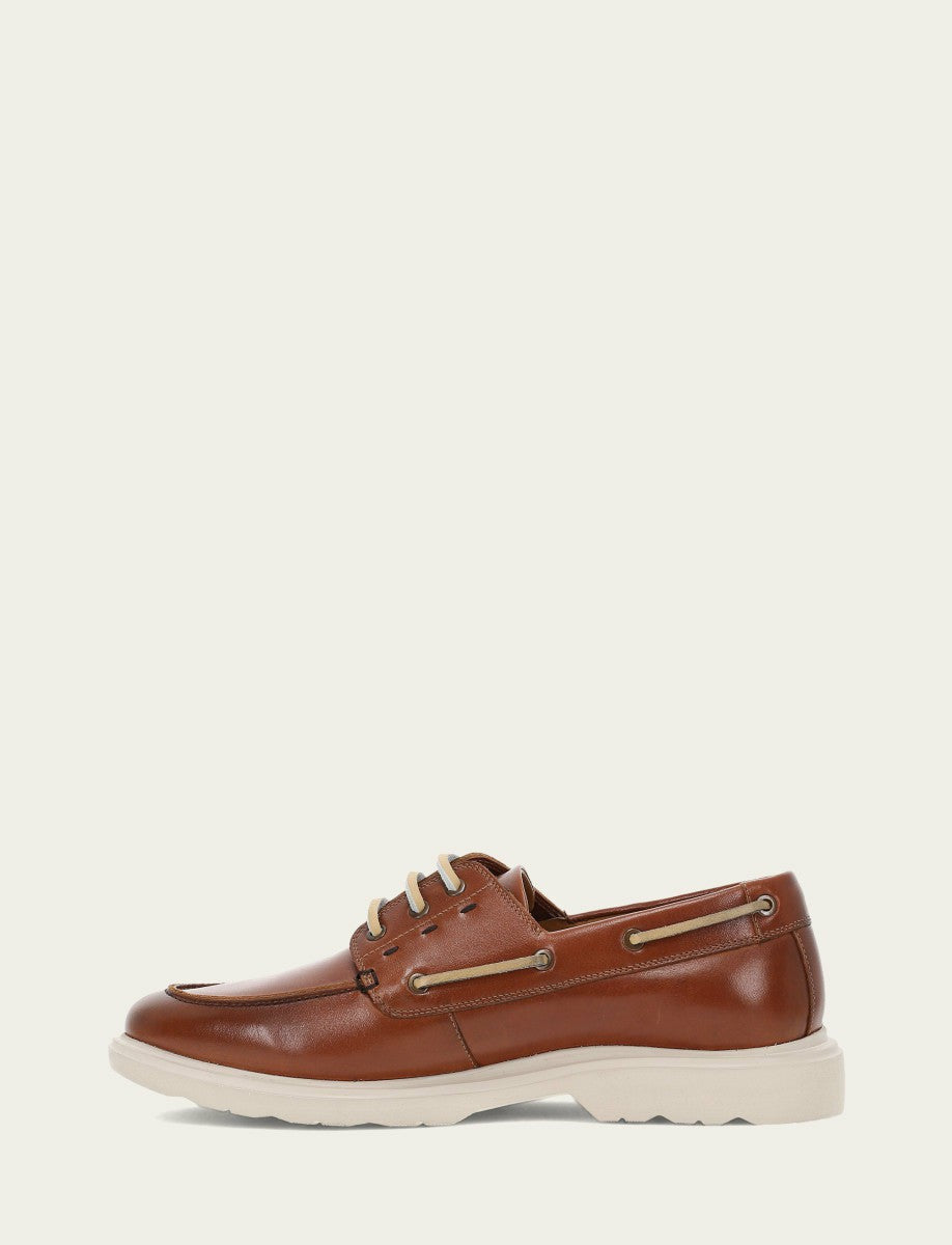 FRYE Men's Caramel Connor Boat Shoe