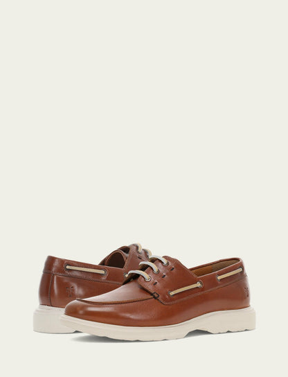 FRYE Men's Caramel Connor Boat Shoe