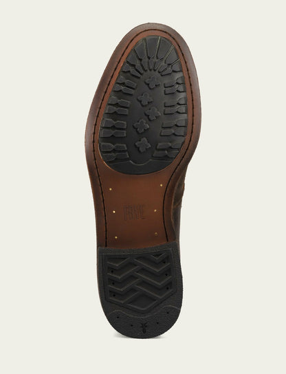 FRYE Men’s Chocolate Leather Tyler Flex Penny Casual Leather Shoes