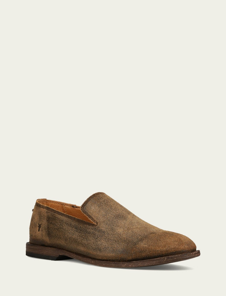 FRYE Men’s Chocolate Chris Venetian Leather Loafers