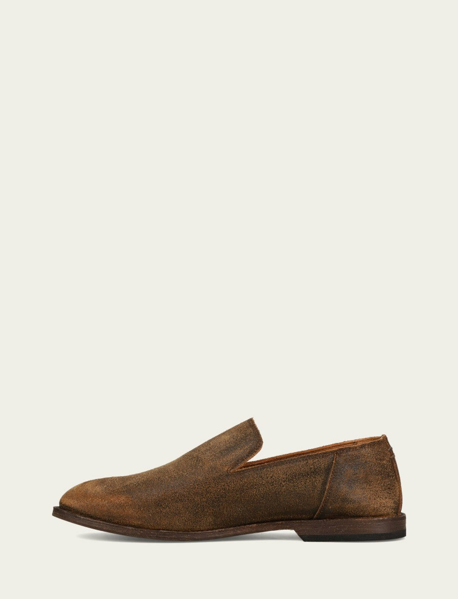 FRYE Men’s Chocolate Chris Venetian Leather Loafers
