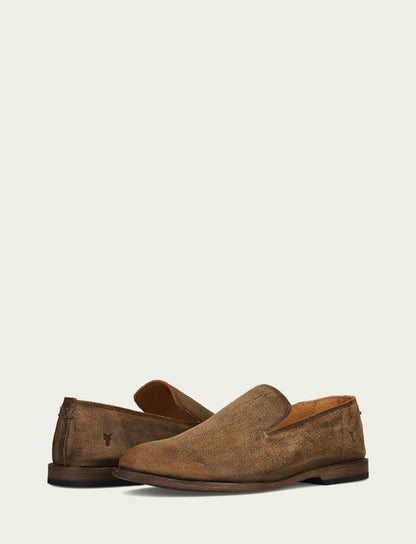 FRYE Men’s Chocolate Chris Venetian Leather Loafers