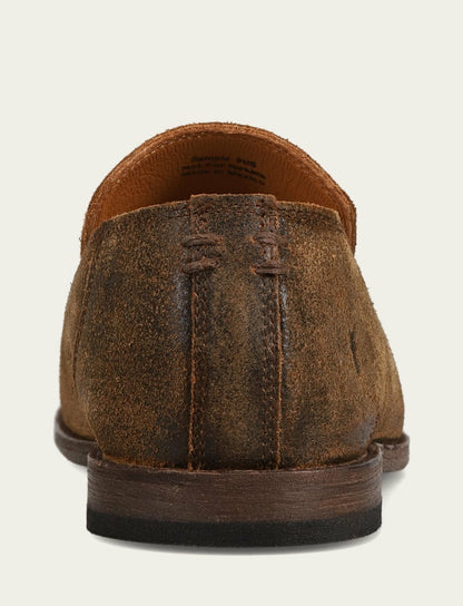 FRYE Men’s Chocolate Chris Venetian Leather Loafers