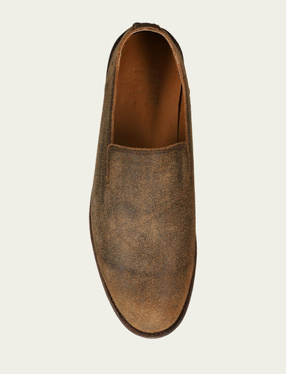 FRYE Men’s Chocolate Chris Venetian Leather Loafers