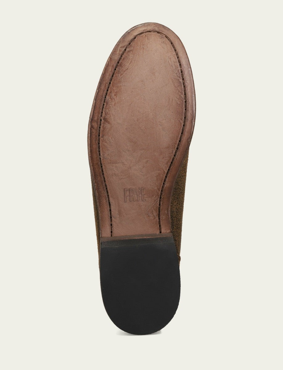 FRYE Men’s Chocolate Chris Venetian Leather Loafers