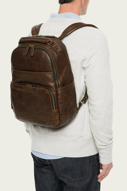 FRYE Logan Dark Brown Backpack
