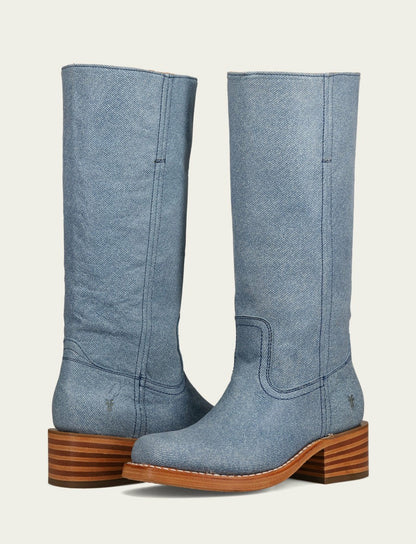 FRYE Women’s Sky Blue Campus 14L Tall Boots