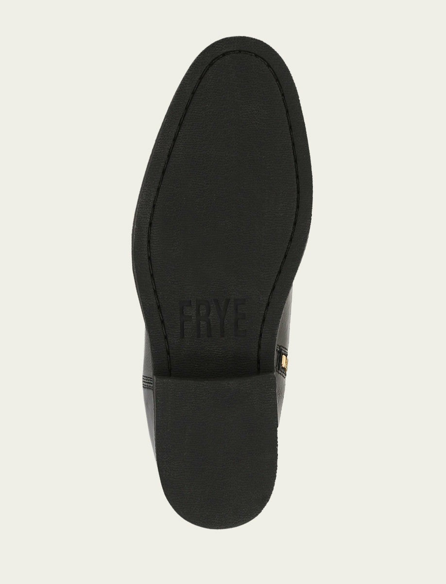 FRYE Women's Black Brown Quinn Riding Boot
