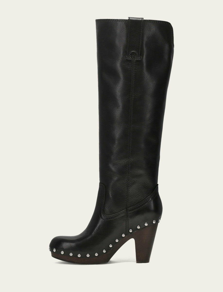 FRYE Women's Black Cindy Pull On Tall Boot