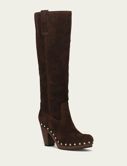 FRYE Women's Chocolate Cindy Pull On Boot