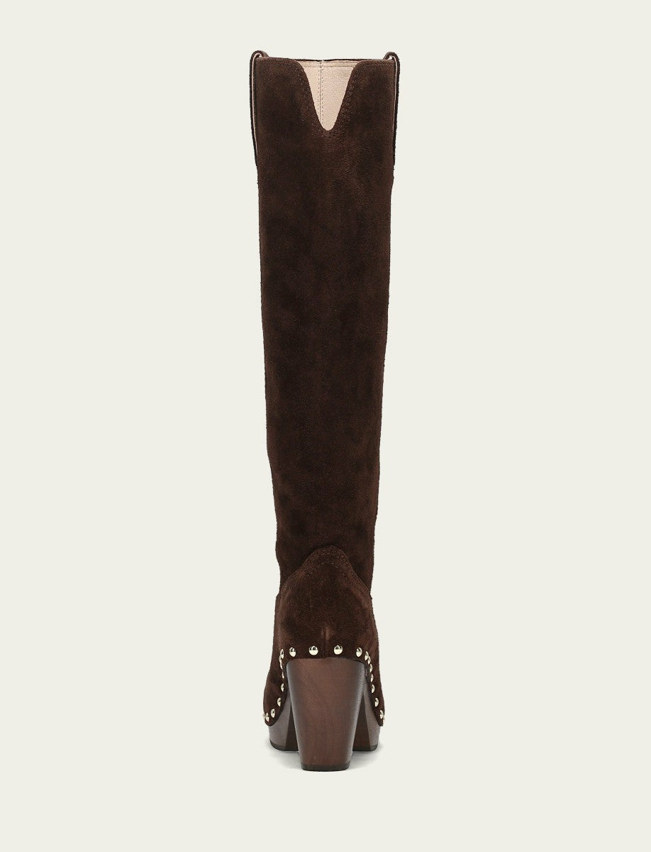 FRYE Women's Chocolate Cindy Pull On Boot