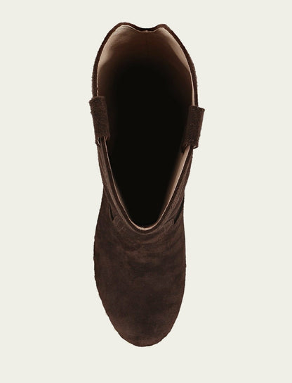 FRYE Women's Chocolate Cindy Pull On Boot