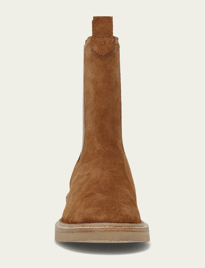 FRYE Women's Caramel Suede Phoebe Chelsea Boot