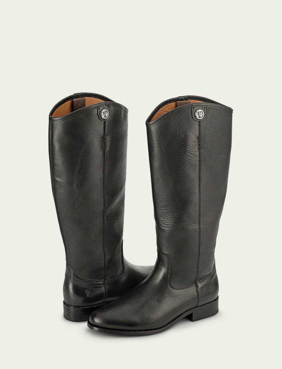 FRYE Women's Black Melissa Button 2 Boots